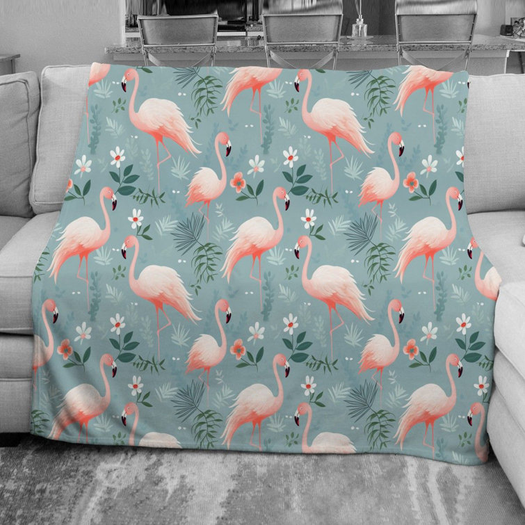 Flamingo discount throw blanket